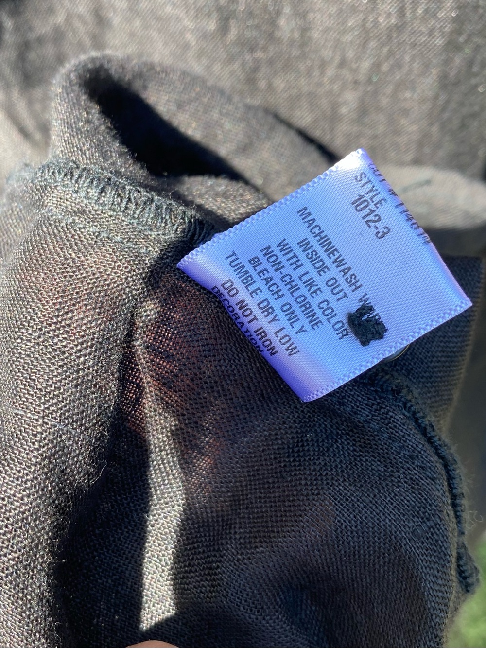 NWT WOMENS CP SHADES ROMY BLACK LINEN SHIRT LARGE - Picture 7 of 7